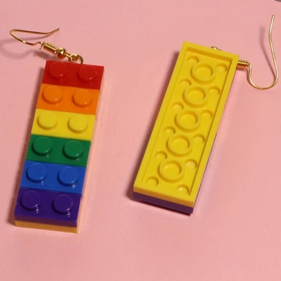 Rainbow Color Drop Earrings 2/$15‎ 3/$20 4/$25 - Picture 2 of 2